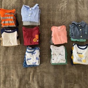 Bundle of 9 Toddler Boys Outfits